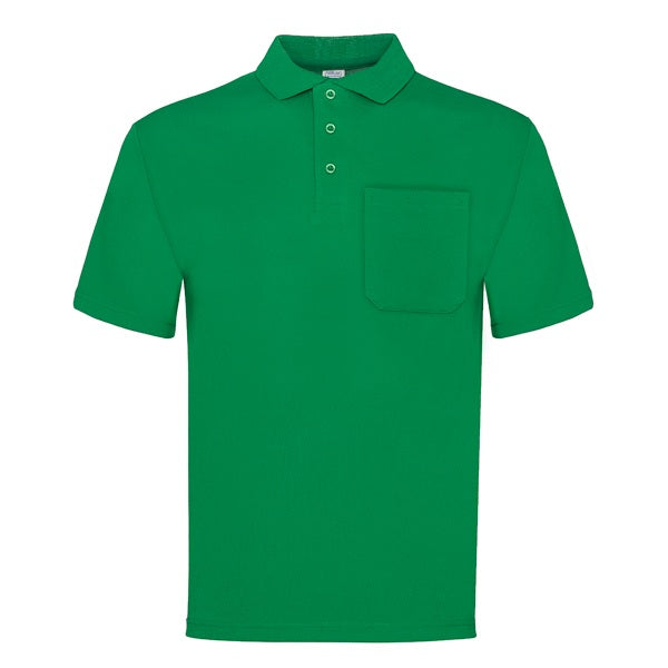 VESIN POLO MANGA CORTA CON BOLSILLO VERDE