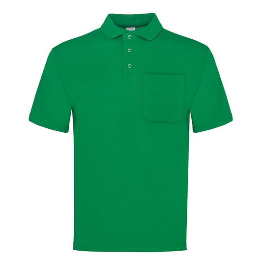 VESIN POLO MANGA CORTA CON BOLSILLO VERDE