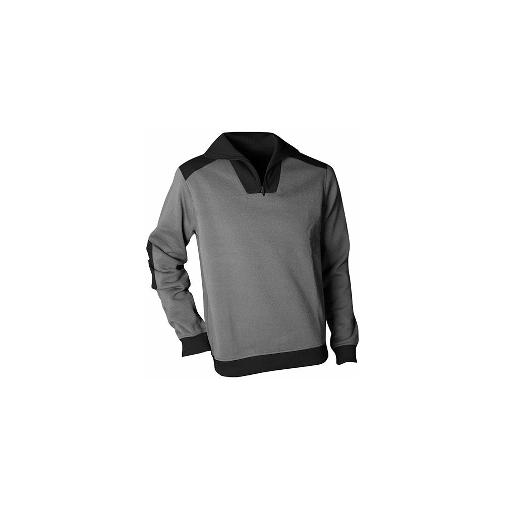 COFAN SUDADERA CUELLO CREMALLERA VOLTA NEGRO-GRIS